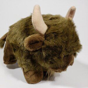 Vintage Buffalo Plush Toy Tags Platte River Trading 1998 Bison Wildlife